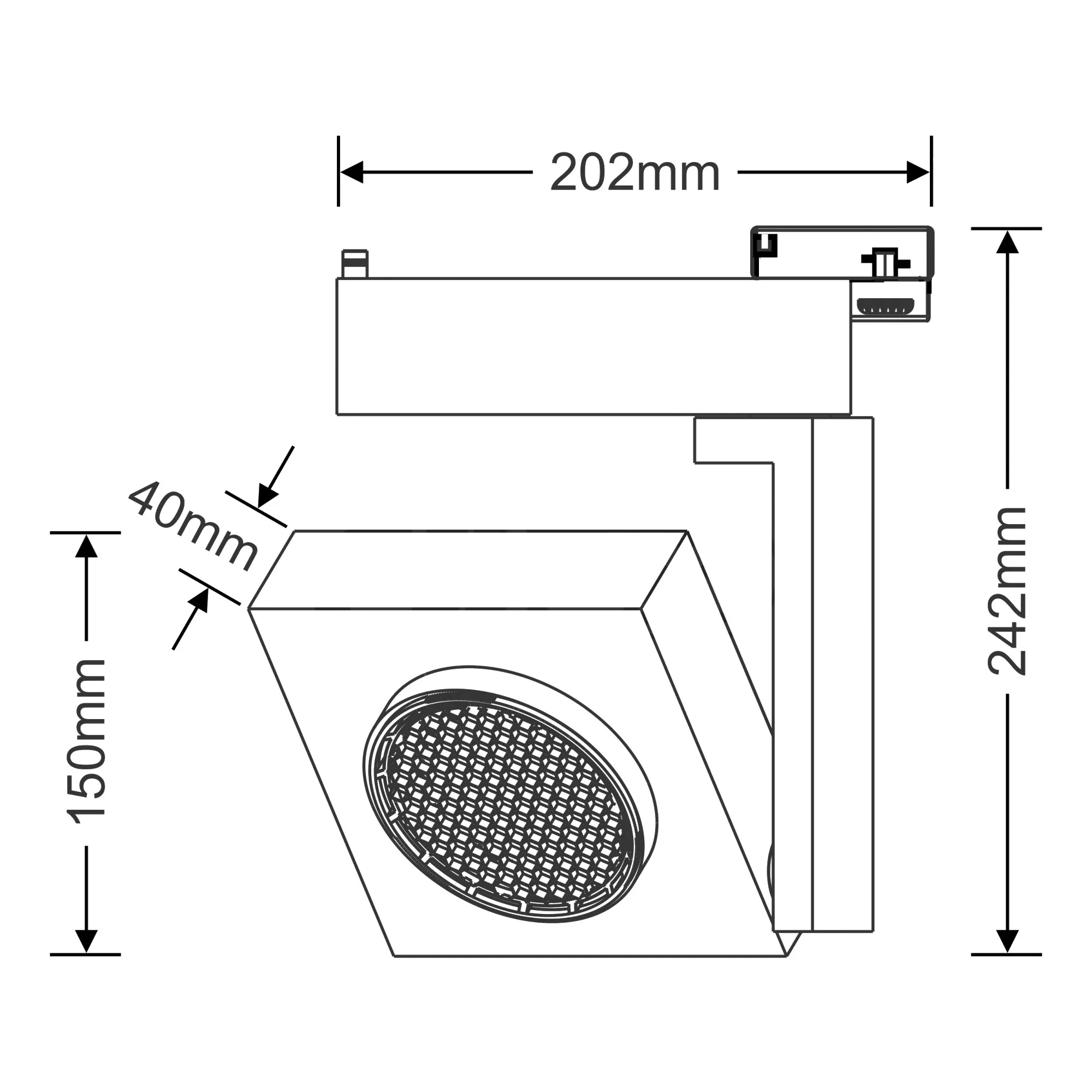 Ada 40 Tracks Luminaires Dlux Track Fitting 30-60W
